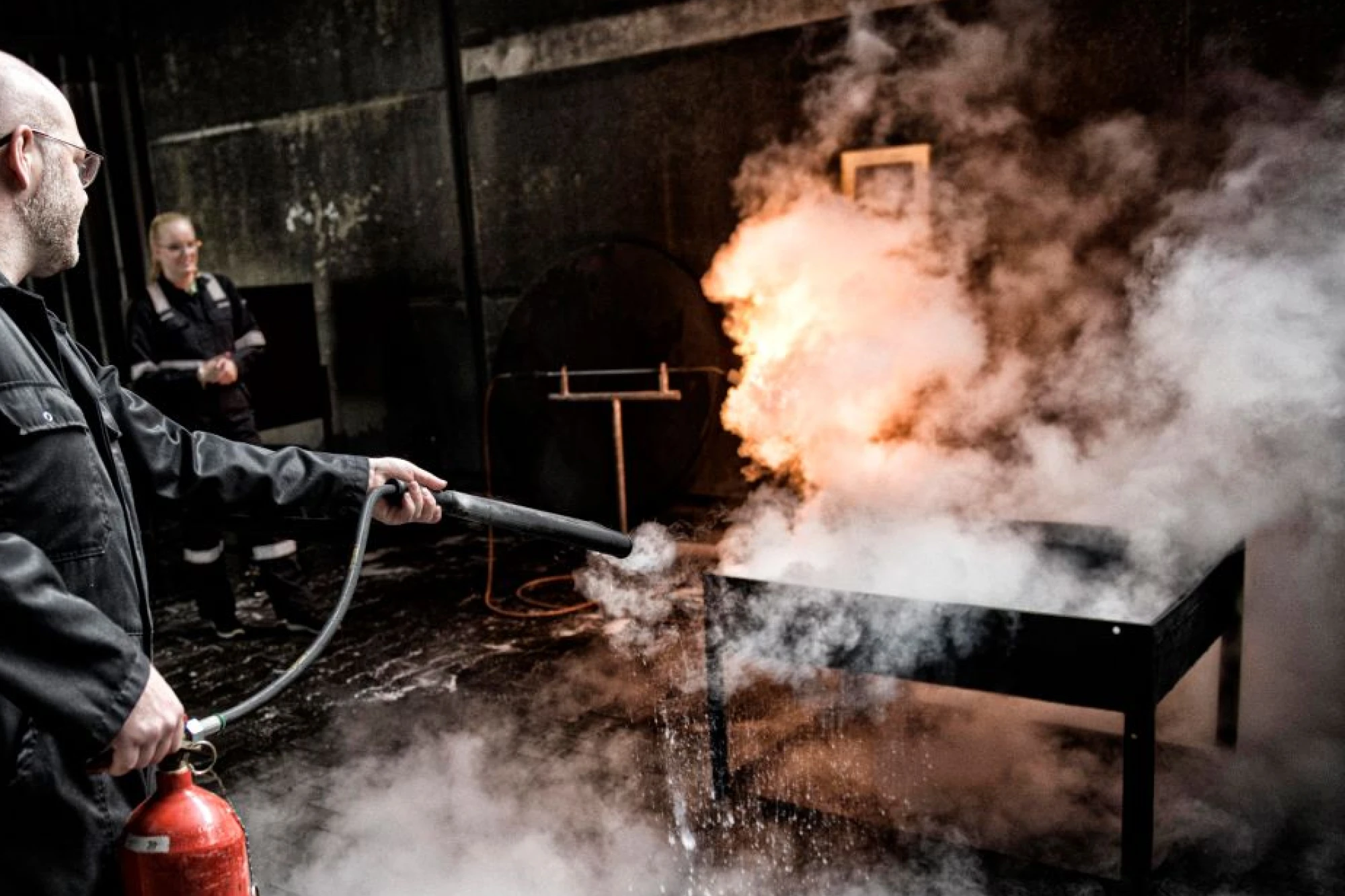 Brand blussen - Man 2