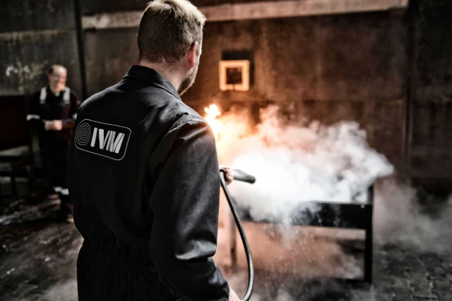 Brand blussen - Man 3